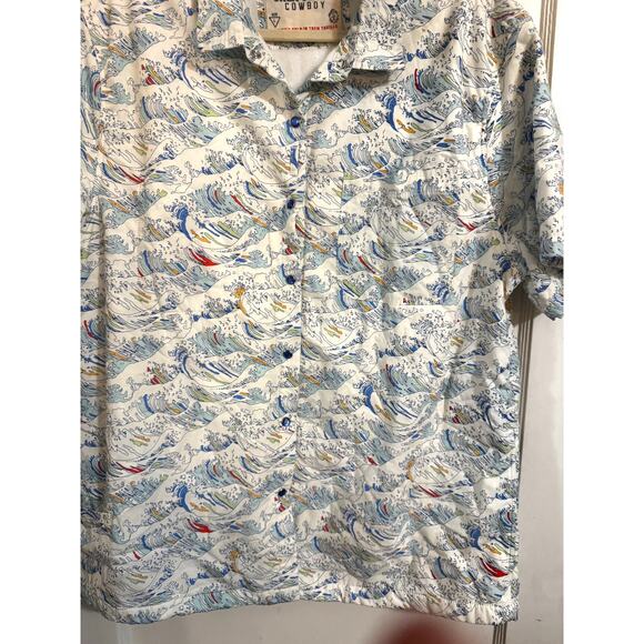 California Cowboy High Water Surf Shirt lined with soft terry cloth Size (L) - Picture 3 of 6
